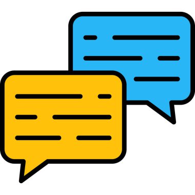 konuşma kabarcığı vektör çizimi