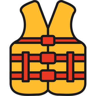 Yelek. Web simgesi basit illüstrasyon