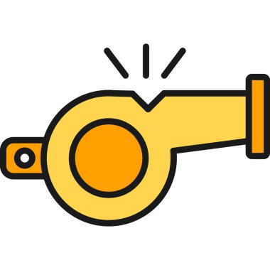 Islık. Web simgesi basit illüstrasyon