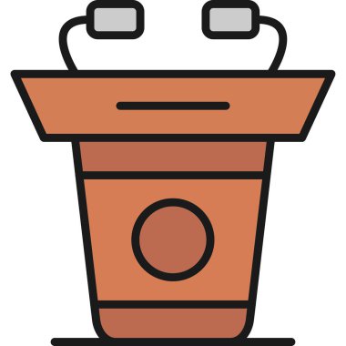 pot simgesi, vektör illüstrasyonu