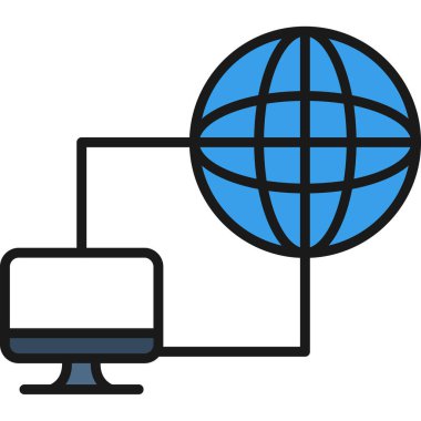 Ağ web simge vektör çizim