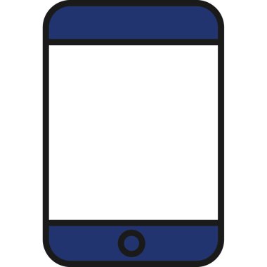 Akıllı telefon simgesi. düz dizayn.