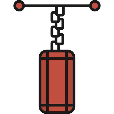 İp simgesi, vektör illüstrasyonu