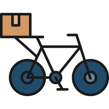 motor dağıtım simgesi doldurulmuş taslak biçimi