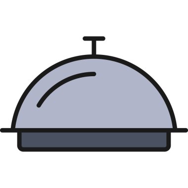 Tepsi. Web simgesi basit illüstrasyon