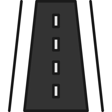 Otel ikonu. Web için hostel simge vektörünün basit illüstrasyonu