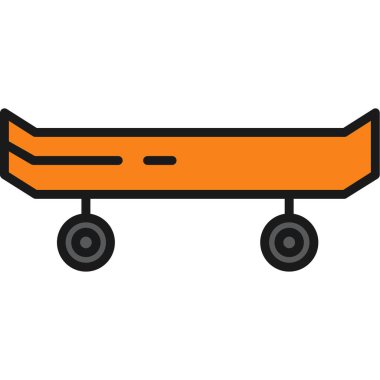 turuncu kaykay simgesi, taslak biçimi