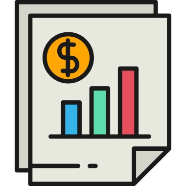 Dolar ikonlu para şeması. dolar ile özet para