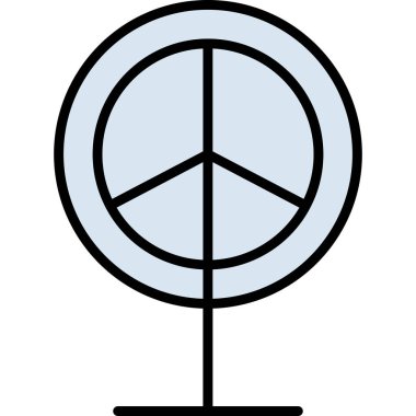 Barış Günü simgesi, vektör illüstrasyonu