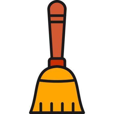 Süpürge. Web simgesi basit illüstrasyon