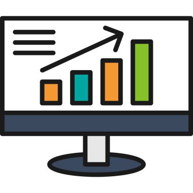 ticari grafik vektör simgesi
