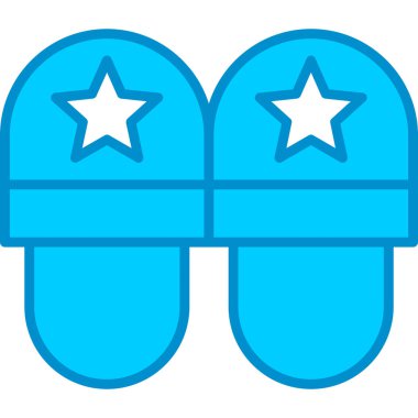 Terlikler. Web simgesi basit illüstrasyon