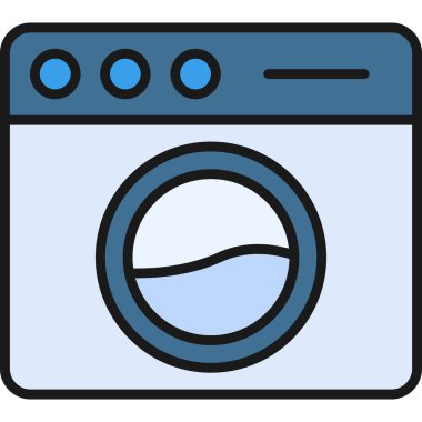 Çamaşır makinesi. Basit tasarım