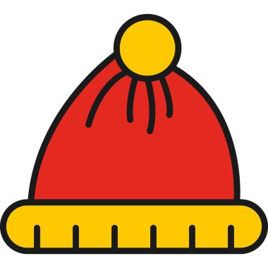 Sıcak şapka kutsal kişilerin resmi, anahat stili