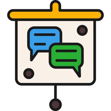 Konuşma baloncukları ikon vektör çizimi