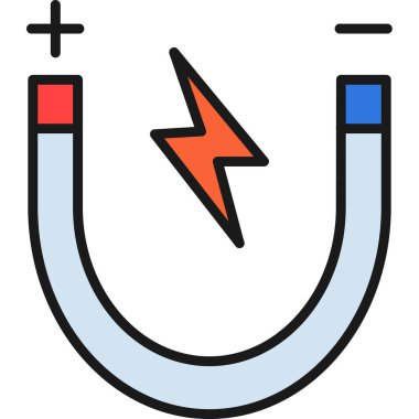 mıknatıs simgesi vektör rengi