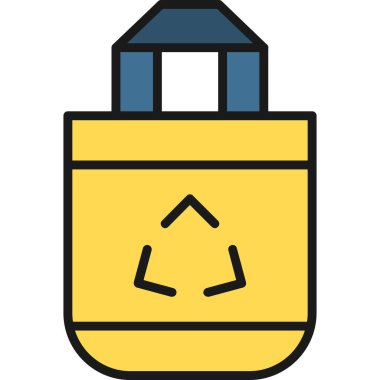 Web ve mobil için vektör torba simgesi