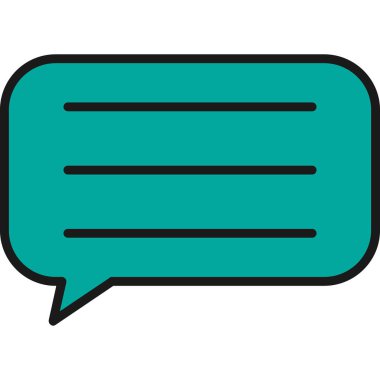 konuşma balonu ikonu vektör illüstrasyon tasarımı