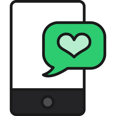 ileti ikonu vektör illüstrasyonu