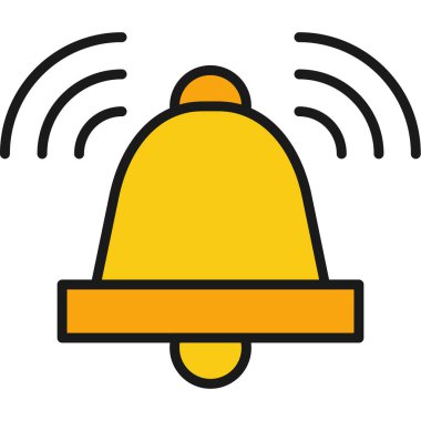 Çan simgesi vektör illüstrasyonu