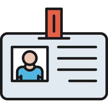 Kimlik kartı. Basit tasarım