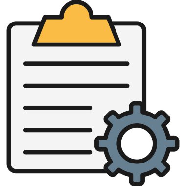 belge dosya simgesi. Basit resimleme