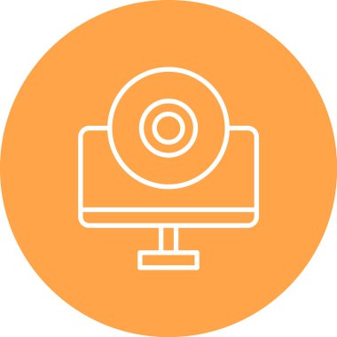 Bilgisayar. Web simgesi basit illüstrasyon