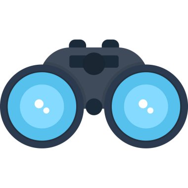 dürbün vektör düz simgesi izole edilmiş beyaz arkaplan