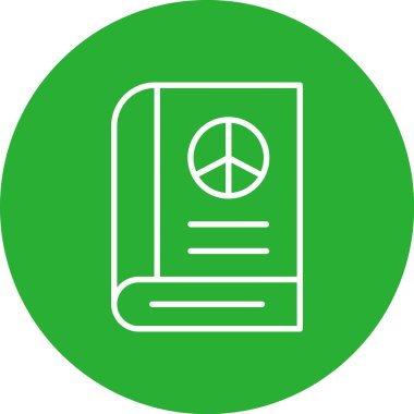 Bir kitap simgesinin vektör illüstrasyonu