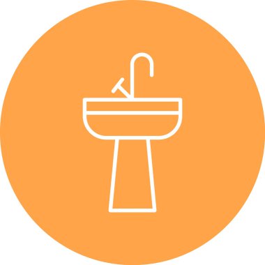 tuvalet ikonu vektör illüstrasyonu