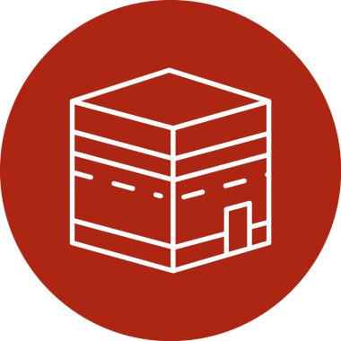 Bina. Web simgesi basit illüstrasyon