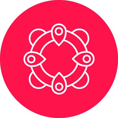 Bir çelengin vektör illüstrasyonu