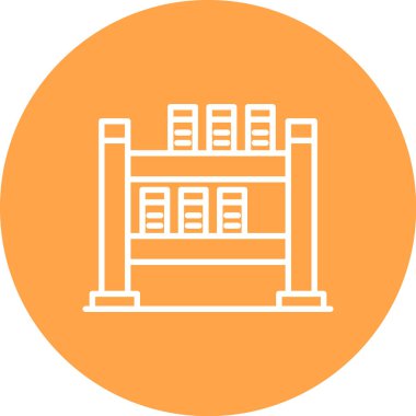 Modern yapı simgesinin vektör illüstrasyonu