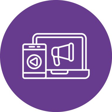 vektör sözcüsü Simgesi illüstrasyonu