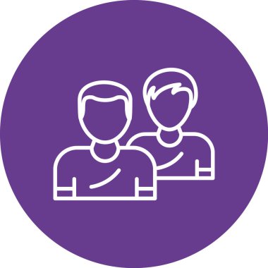 çift avatar vektör simgesi