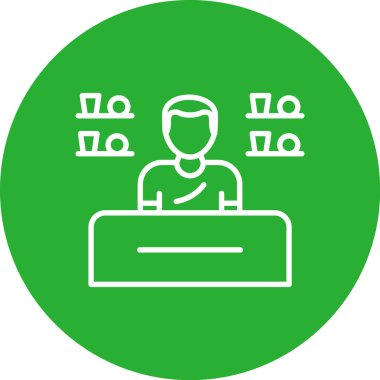 Modern eğitim ikonunun vektör illüstrasyonu