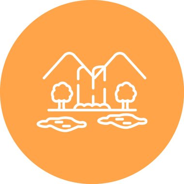 Bir ev simgesinin vektör illüstrasyonu