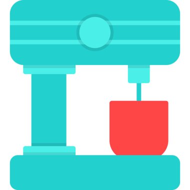 Dikiş makinesi. Basit resimleme