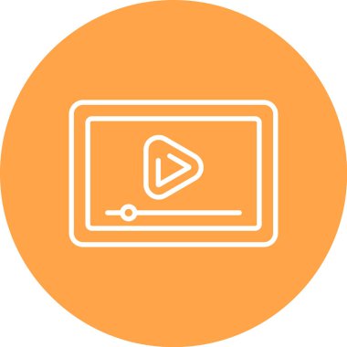 video simgesi vektör illüstrasyonu