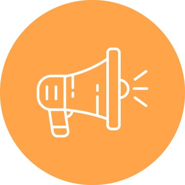 Konuşmacı. Web simgesi basit illüstrasyon