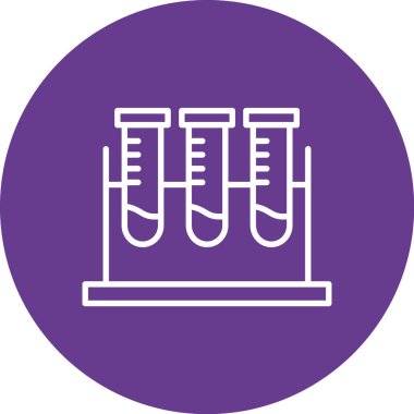 tüp test vektörü simgesi