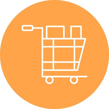 Alışveriş sepetinin vektör illüstrasyonu