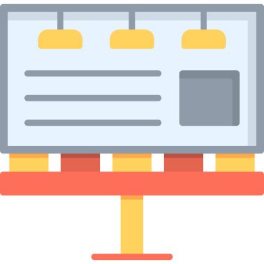 reklam panosu pazarlama simgesi