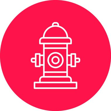 Hidrant simgesinin vektör illüstrasyonu