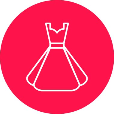 Elbise. Web simgesi basit illüstrasyon