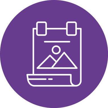 Takvim simgesinin vektör illüstrasyonu