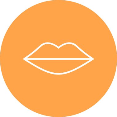 dudak simgesinin vektör illüstrasyonu