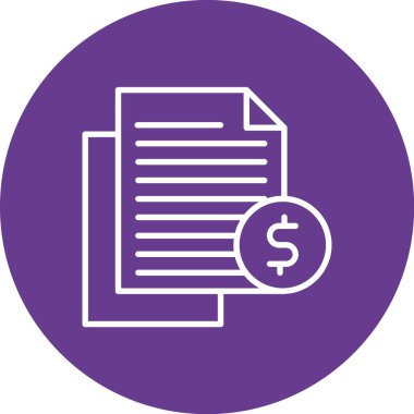 Belge simgesinin vektör illüstrasyonu