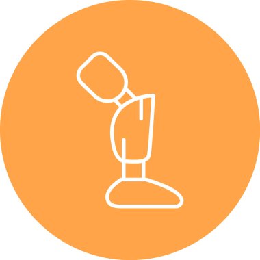 Modern B 'nin vektör çizimi şampanya ikonundan yoksun