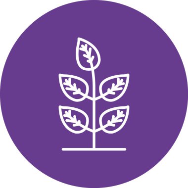 Bitki simgesinin vektör illüstrasyonu